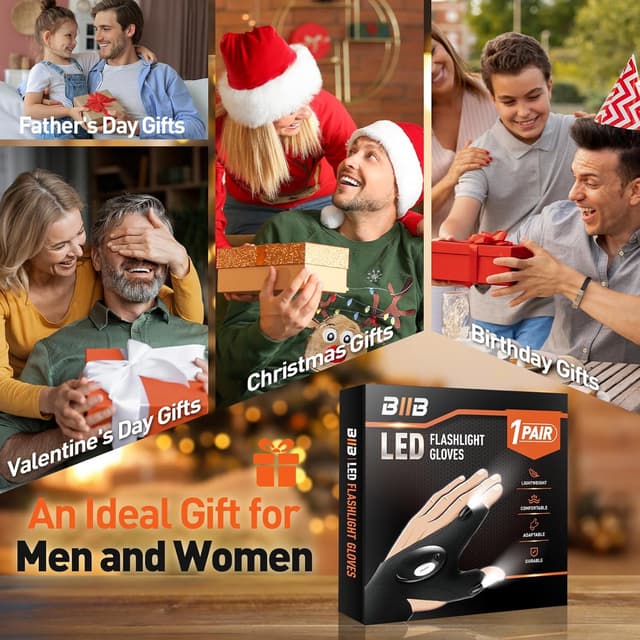 Thumbnail 4 de BIIB Regalo Uomo Guanti con Luce LED
