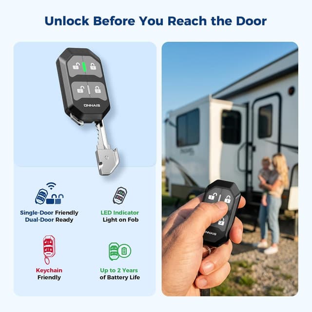 Detalle 2 de ONNAIS RV Door Lock 10 🔒