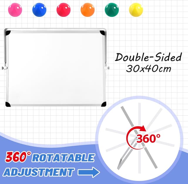 Detalle 2 de A3 dry erase whiteboard set 30x40cm