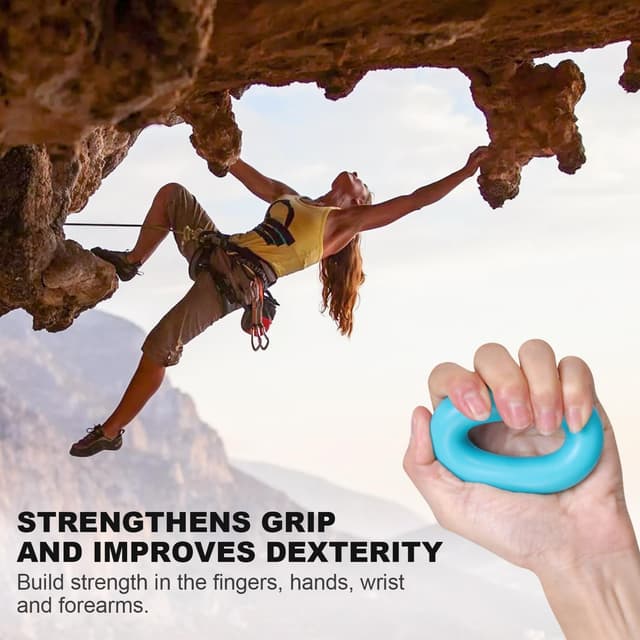 Detalle 2 de AUTUWT Finger Trainer 9Pcs Set Grip Strengthener (Silicone hand exerciser kit)