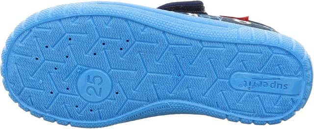 Detalle 2 de Superfit Jungen BillHausschuhe – robuste Baumwoll-Hausschuhe mit Klettverschluss