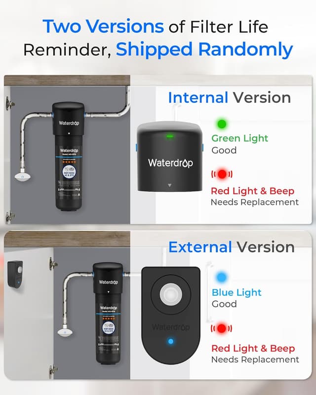 Thumbnail 5 de Waterdrop 10UA filtro acqua per sotto bancone 30.000 L 💧