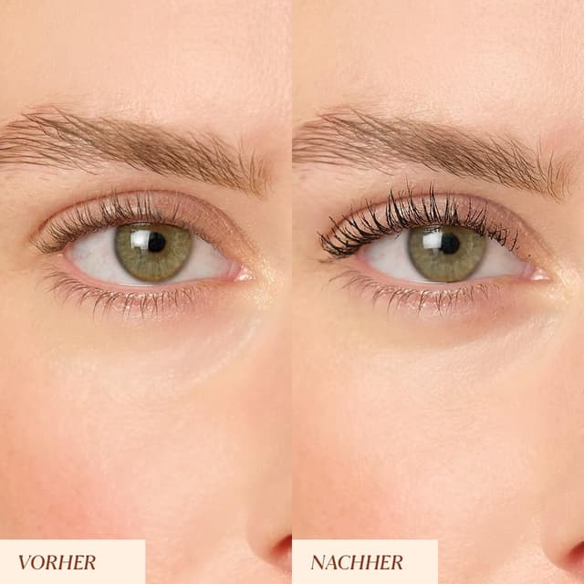 Detalle de JUNGLÜCK Peptide Mascara (vegan) – schwarze Wimperntusche für lang, dicht & definiert