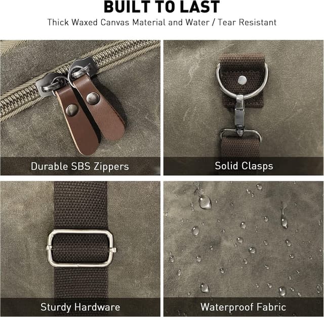 Thumbnail 3 de Wildroad Waxed Canvas Duffle 50L