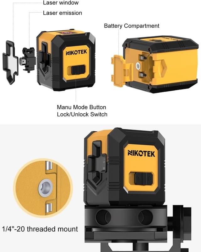 Detalle 2 de Nikotek Green Laser Level 1m Beam