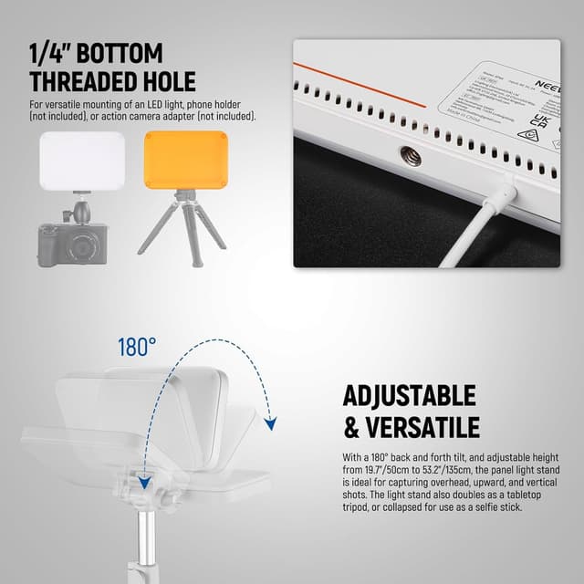 Detalle de NEEWER LED Video Light Kit 2 Pack 66 LEDs