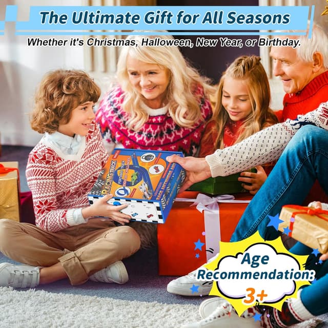 Thumbnail 6 de Flexible Race Track 20ft Slot Car Set with 4 Cars