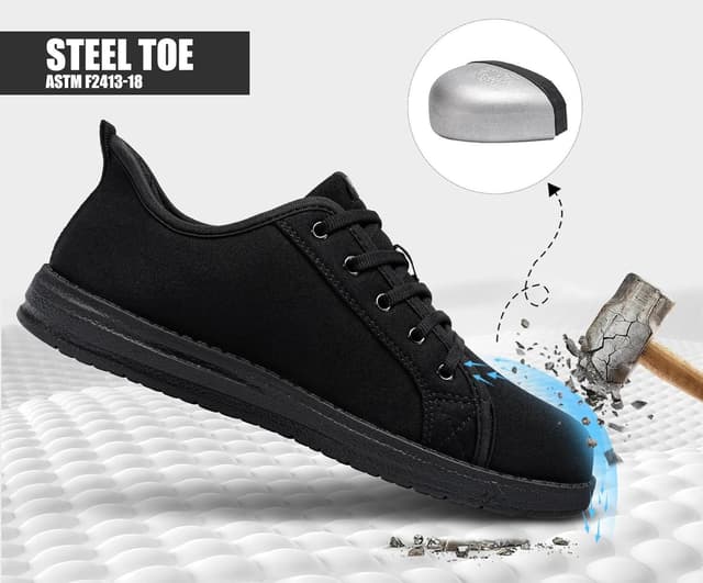 Thumbnail 1 de LARNMERN Steel Toe Cap Safety Trainers Men