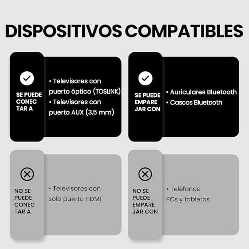 Detalle de Avantree Oasis Plus 2 Bluetooth 5.3 TV Transmitter