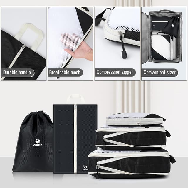 Thumbnail 4 de AiQInu Organizer Valigia 5 Pezzi Set