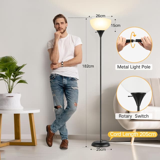 Detalle 2 de OUTON uplighter floor lamp 3000-6000K