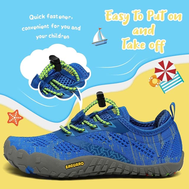 Detalle de Saguaro Saguaro Trailschuhe für Kinder (Mädchen & Jungen) – atmungsaktiv, rutschfest