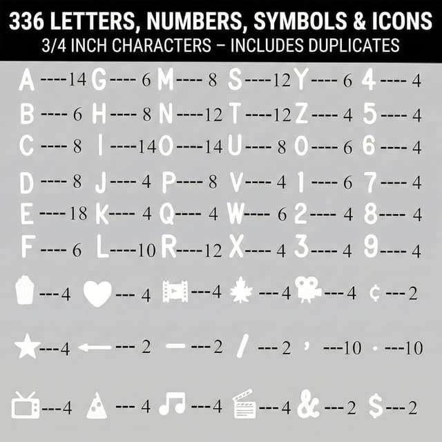 Thumbnail 6 de Changeable Felt Letter Board 25x25cm Gray felt