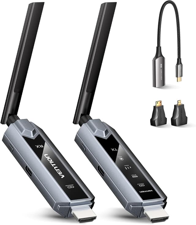 Detalle de Vention Wireless HDMI Extender 200m kit