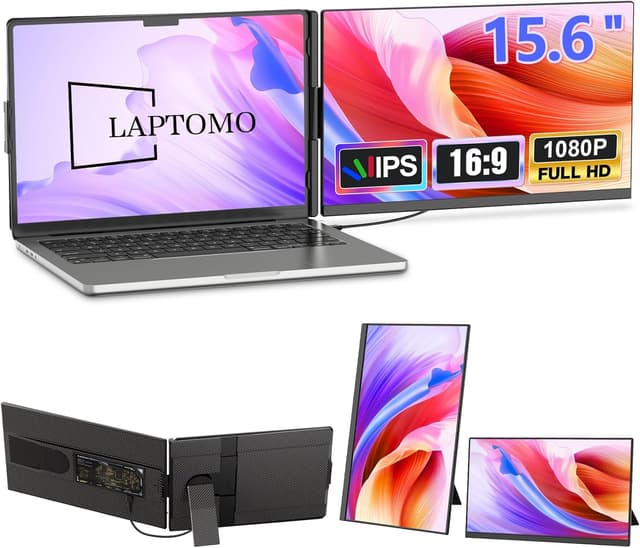 Detalle de Laptomo Portable Monitor 15,6 Zoll Erweiterung
