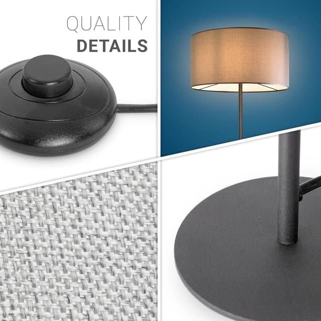 Detalle 2 de Paco Home Stehlampe für Wohnzimmer E27