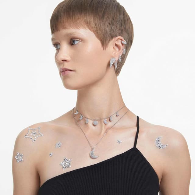 Thumbnail 5 de Swarovski Colgante Luna con cristales blancos 💍