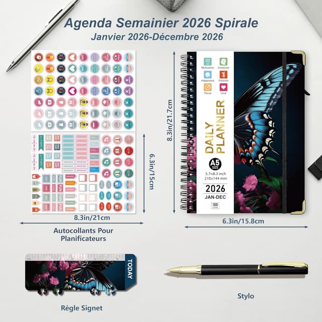 Thumbnail 1 de NEYSA Agenda 2026 semainier A5