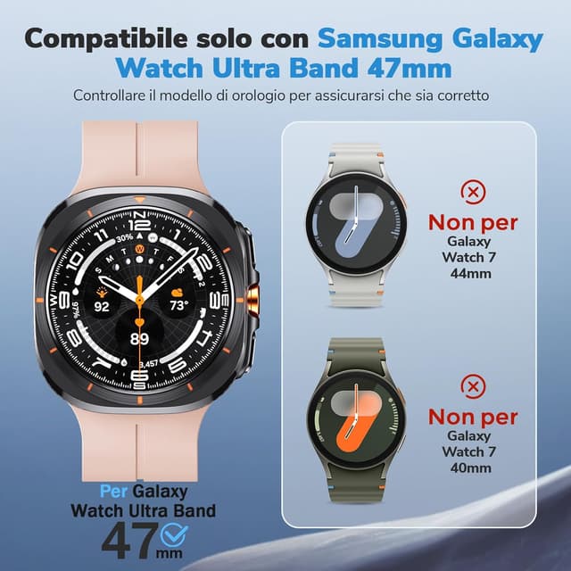 Detalle de NotoCity NotoCity cinturino Galaxy Watch Ultra 47mm Rosa