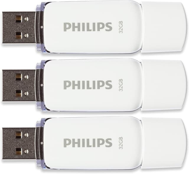 Detalle 2 de Philips Snow Edition Memoria USB 32 GB, pack 3