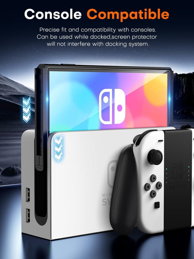 Thumbnail 4 de TOCOL Schutzglas für Switch OLED 7 Zoll