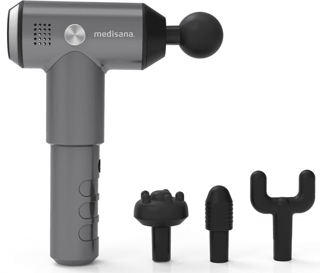 Detalle 2 de Medisana MG 500 Pro pistola masaje 4 cabezales