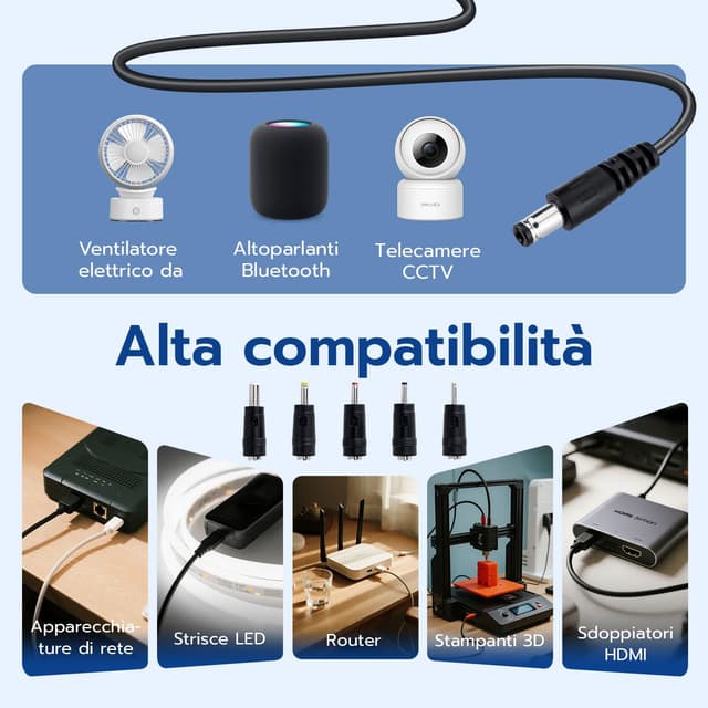 Detalle 2 de Wigearss Cavo USB a DC 5V 1 m