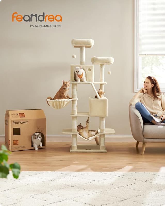 Thumbnail 1 de Feandrea PCT165W01 Árbol para gatos 168 cm