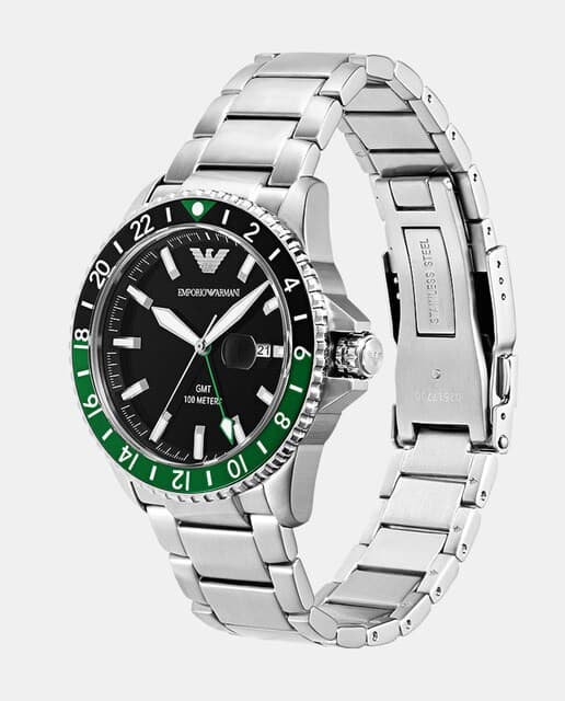 Thumbnail 3 de Emporio Armani AR11589 GMT Dual reloj de hombre de acero 43 mm