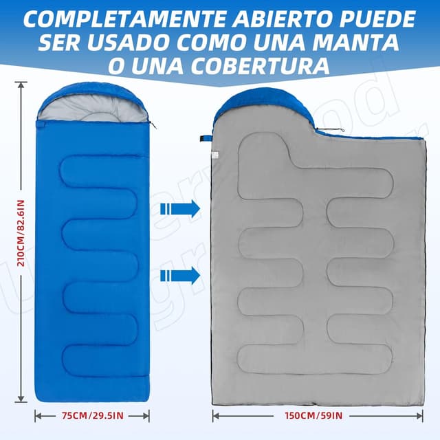 Thumbnail 3 de Underwood Aggregator Bacs Saco de dormir 210 cm