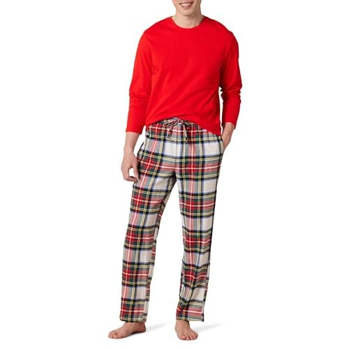 Detalle de Amazon Essentials Conjunto pijama franela hombre, talla S