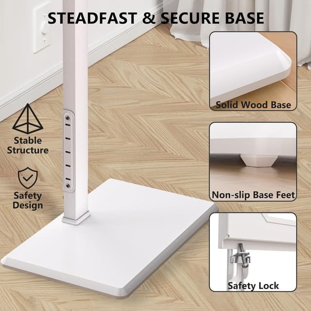 Thumbnail 6 de WALI TVDVD-7PW Floor TV Stand 110 lbs