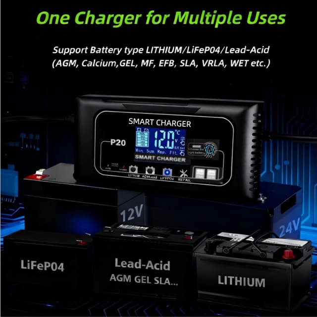 Detalle de Caricabatterie intelligente 20 A P20 4 modalità