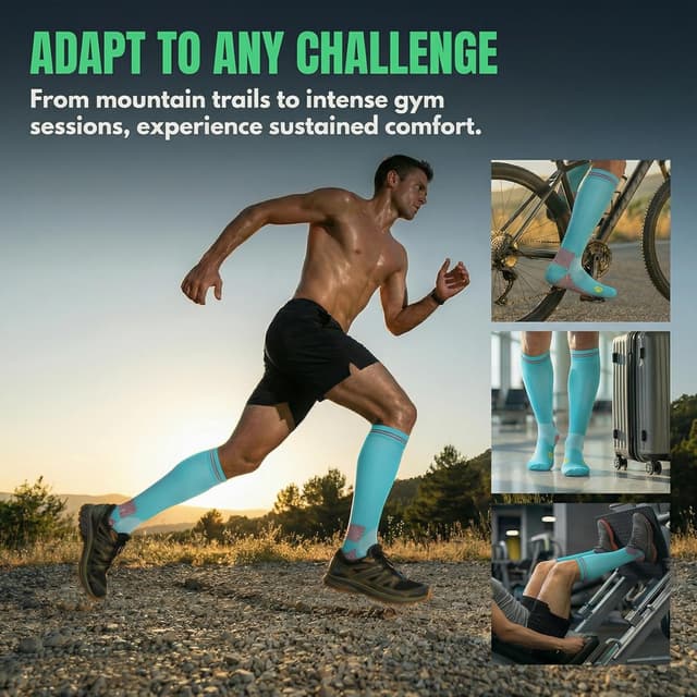 Detalle de Compression Socks 20-30 mmHg for Cycling