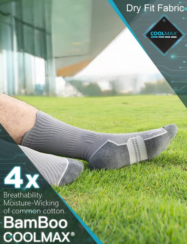 Thumbnail 2 de Juclise Compression Crew Running Socks