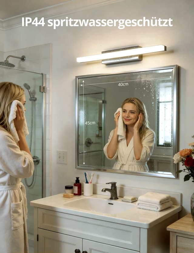 Thumbnail 5 de Yafido LED Spiegelleuchte Bad 40CM