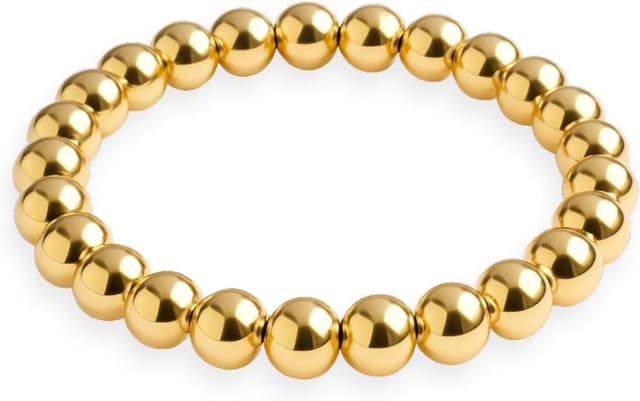 Detalle de GD GOOD.designs Anello antistress in acciaio inox con perline (3 mm) e rotazione, misura 54–60