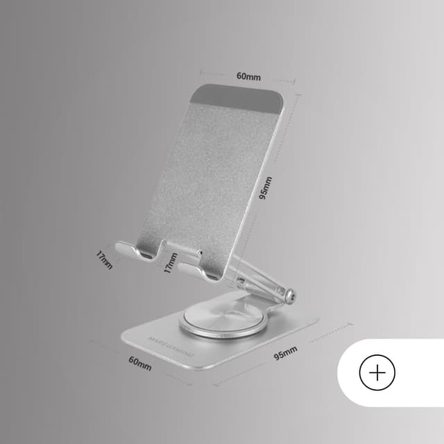 Detalle de Mars Gaming MA-RSS : support pliable pour smartphone avec rotation 360° et hauteur réglable