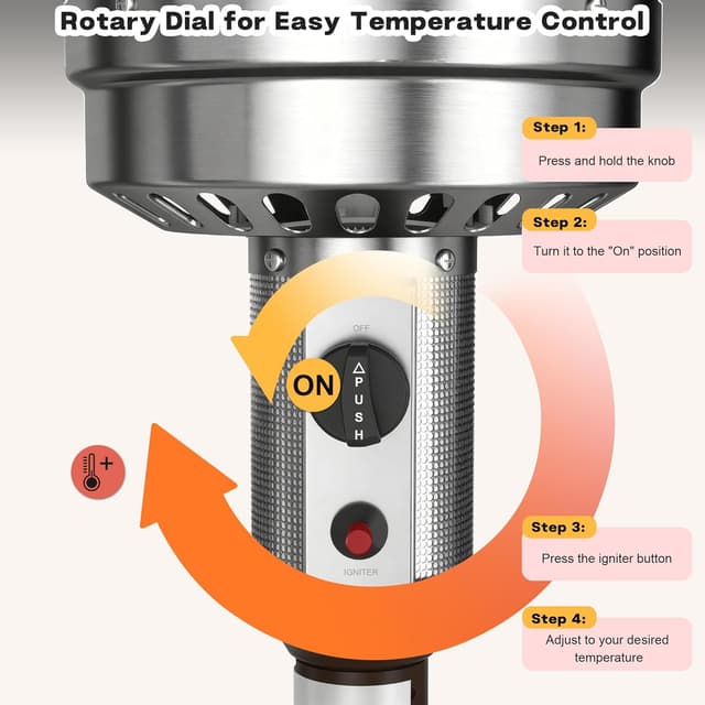 Thumbnail 4 de DIAMONDFORGE 50,000 BTU Patio Heater for Outdoors đźź°