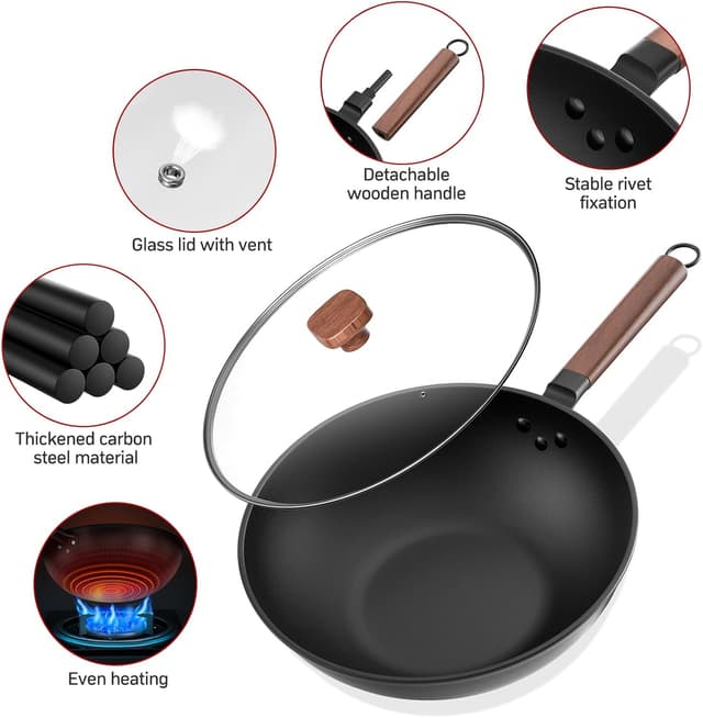 Thumbnail 1 de Jobin 33cm Wok with Lid
