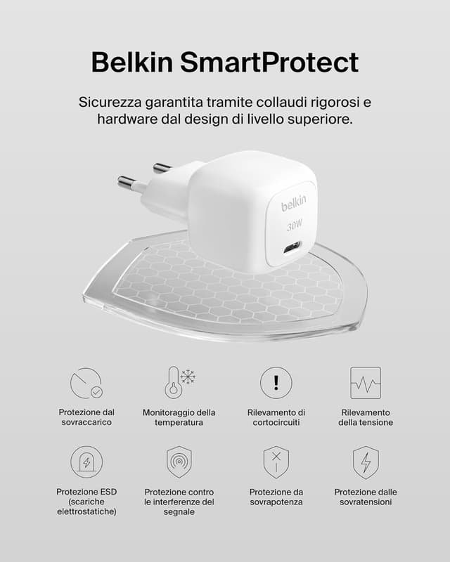 Detalle 2 de Belkin BoostCharge 30W Caricabatterie da parete