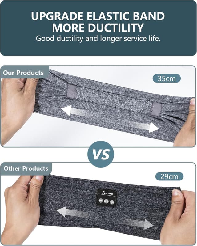 Thumbnail 5 de Mixiba 2-Pack Sleeping Headphones Headband for Sleep