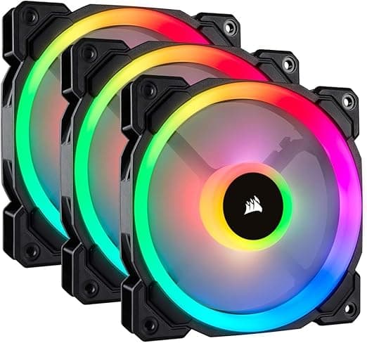 Detalle de Corsair LL120 RGB Ventilador 120mm Triple con Efectos Luminosos 🌈