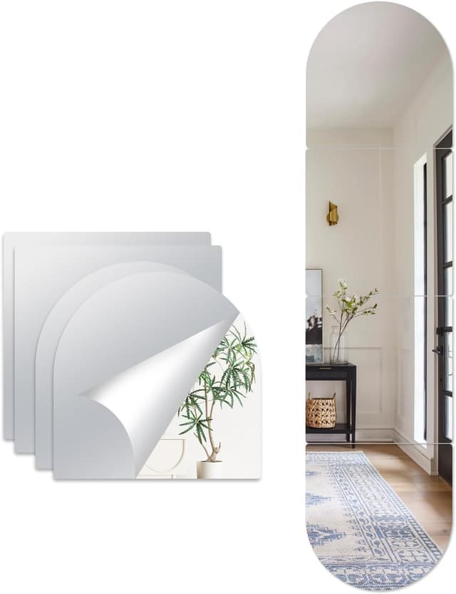 Detalle de Hode Mirror Tiles 30x30cm, 4 Pack