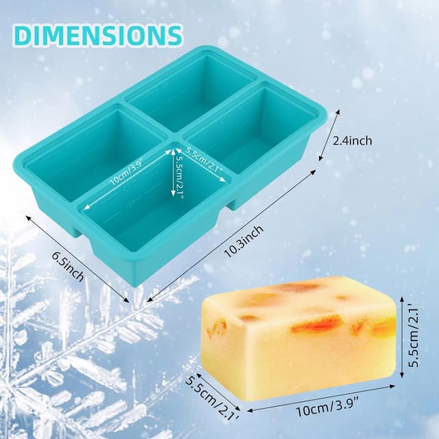 Thumbnail 6 de Silicone Cube Soup Freezer Mould 4-compartment