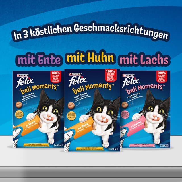 Thumbnail 4 de Felix Deli Moments Cremiger Katzensnack 44er Pack 🐱