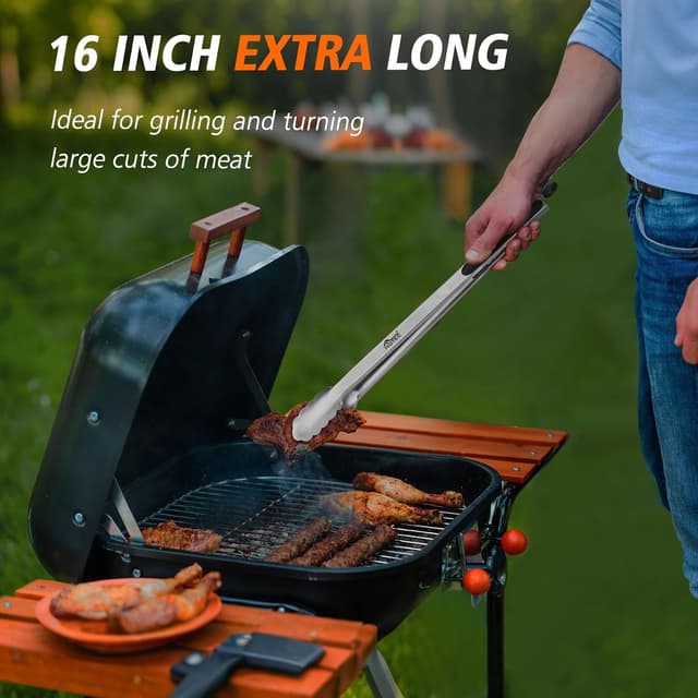 Detalle 2 de HOTEC Küchenzange Edelstahl 40,6 cm