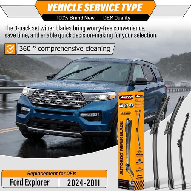 Detalle 2 de Wiper Blades Ford Explorer 26" Set