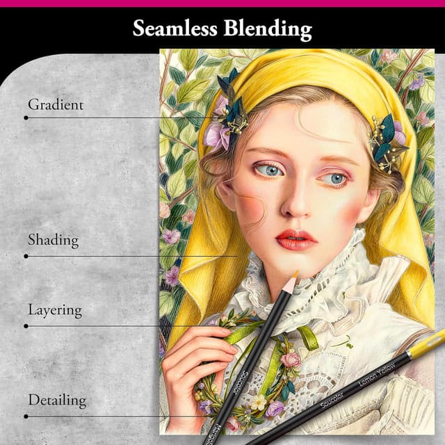 Thumbnail 2 de Soucolor 72-Color Colored Pencils 72 🎨