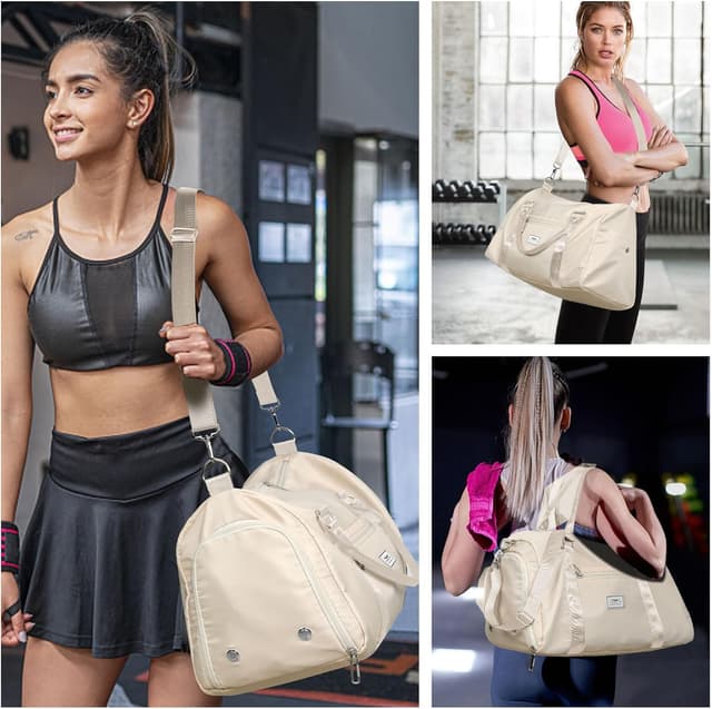 Thumbnail 5 de FIORETTO Womens Gym Sports Bag with Shoe Compartment